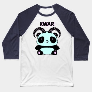 Panda Demon Rwar Baseball T-Shirt